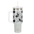 thumbnail image 1 of Elanze Designs Tropical Tucan Bird Flower Garden 40 oz. Stainless Steel, Large Water Bottle Coffee Mug, Spill & Leak Resistant, Thermal Travel Tumbler with Handle, Lid & Straw, White Shimmer, 1 of 1