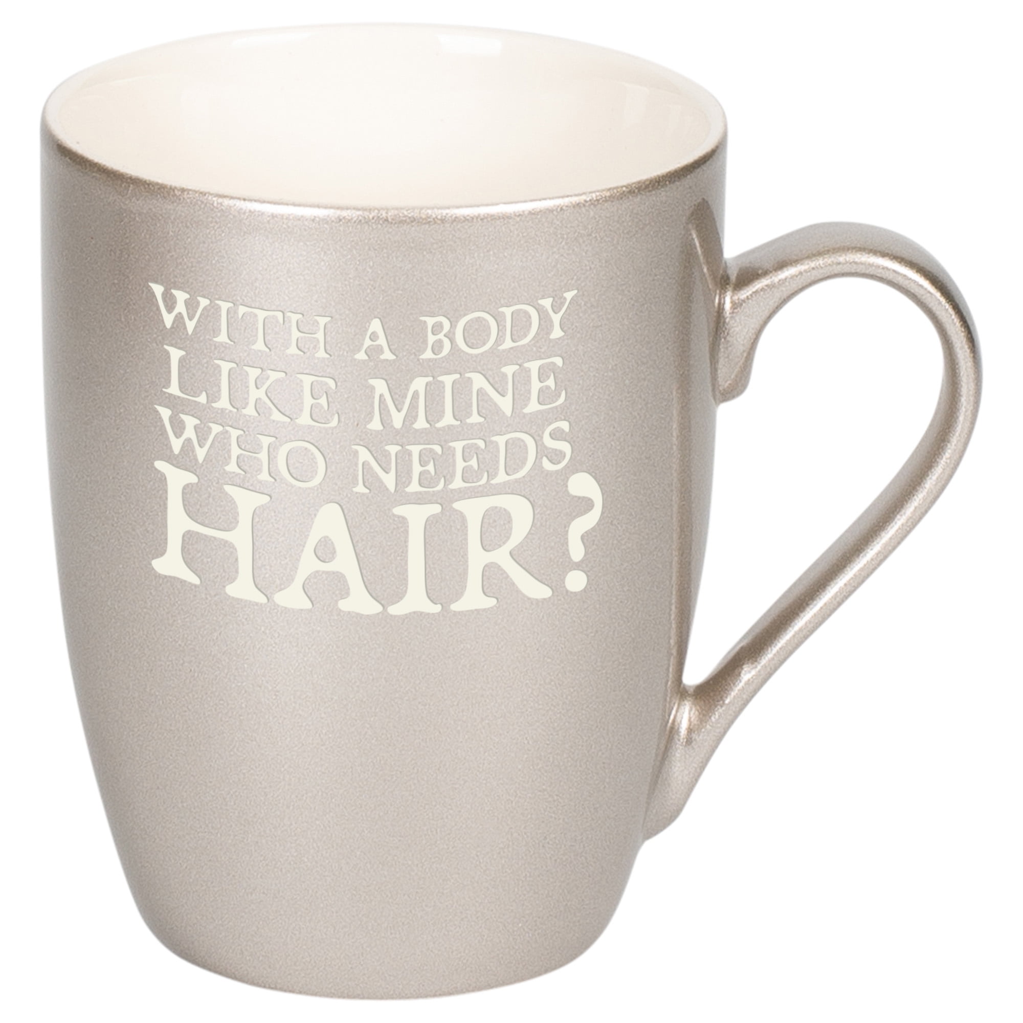 Elanze Designs With A Body Like Mine Who Needs Hair Silver 10 ounce New