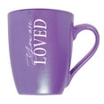 thumbnail image 1 of Elanze Designs You Are Loved Passion Purple 10 ounce New Bone China Coffee Cup Mug, 1 of 1
