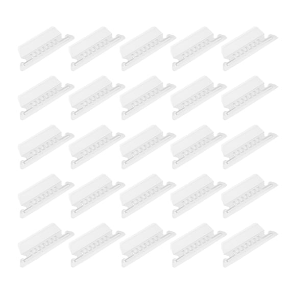 Elapind 25/Pack Hanging File Folder Tabs - Plastic Insertable Tabs for Folders And Inserts - Clear File Organizer for Back to School, Office Room