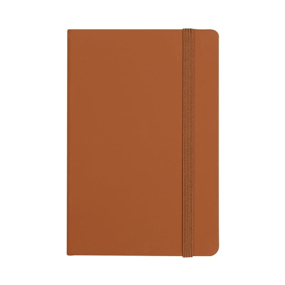 Elapind 3X5 Inches Small Notebooks A6 Mini Pocket Journal with Pen Holder Small Cute Memo Notepads Hardcover College Ruled Lined for Office Business Work,Brown