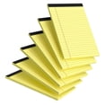 thumbnail image 1 of Elapind 6Pcs Note Pads 5 X 8 Inch Small Legal Pads 5 X 8 Colored Notepad 5 X 8 Micro Perforated Writing Pads Lined Paper College Ruled 50 Sheets Notebook for To-Do Lists,Office Supplies,Yellow, 1 of 7