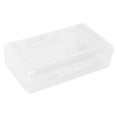 thumbnail image 1 of Elapind Double Layer Hard Pencil Cases, Plastic Translucent Pencil Box with Snap-Tight Lid for Pens, Pencils, Office Supplies Storage Organizer Box,Medium-Sized,White, 1 of 7