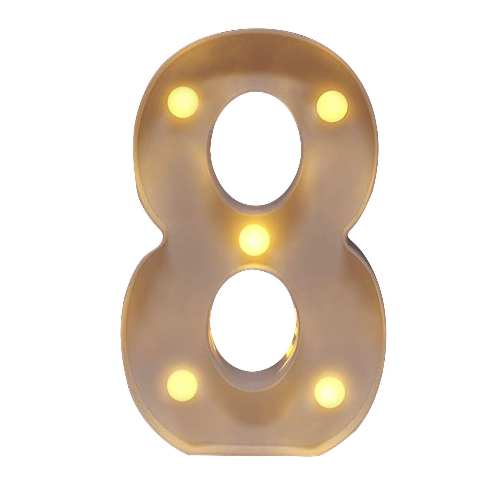 Elapind, Led Letter Lights, Battery-Operated Warm White Alphabet Decor ...