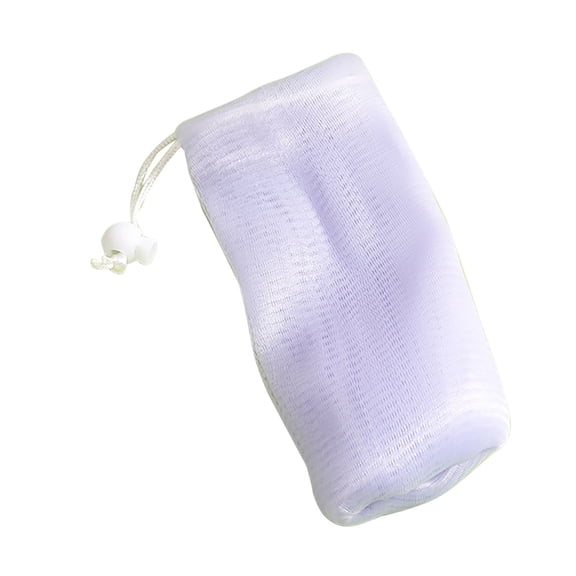 Elapind Mesh Soap Bag, Foaming Soap Saver Pouch,Soap Bag Soft for Shower with Drawstring,Purple