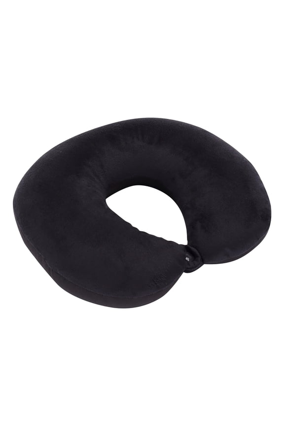 Neck Pillow Travel Neck Pillow Memory Foam U-Shaped Soft Comfort Washable Cover for Airplane Car Travel Sleeping Home Under 10$, Black