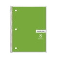 thumbnail image 1 of Elapind Spiral Notebook, 1 Subject, College Ruled, 70 Sheets, 8 X 10-1/2", 3 Hole Punched, Bulk College Ruled Notebooks for Home, Single Subject Spiral Notebook Bulk, Green, 1 of 4