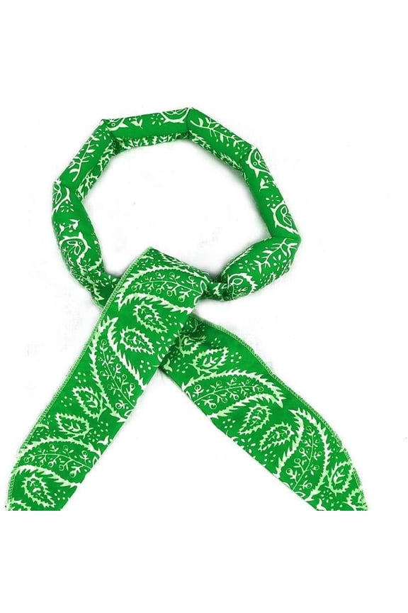 Towel Scarves, Cooling Ice Scarf - Reusable Neck Wrap for Yoga Running Camping Summer Outdoor Sports Neck Gaiters Under $5, Green