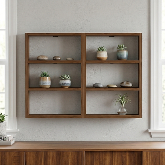 Elara 6-Compartment Floating Display Hub
