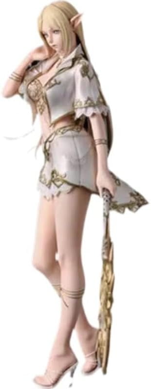 Elara Figure, White Elf Mage Elara Action Figures 26cm/10.2inch Handmade Anime Model Game Character Statue Collection Decoration Gift