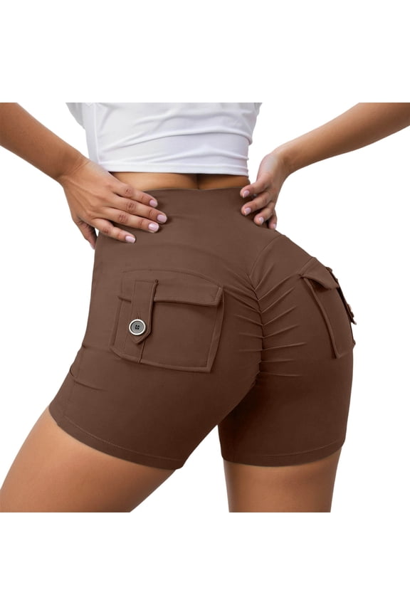 Seamless High Waist Yoga Shorts Peach Shaping Lifting Workout Gym Shorts