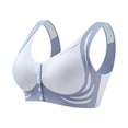 thumbnail image 1 of Aura Lane Womenâs Plus Size Nursing Bra Front Closure Drop Cup Maternity Bra, Anti-Droop with Side Support for Armpit Grey XXXL, 1 of 5