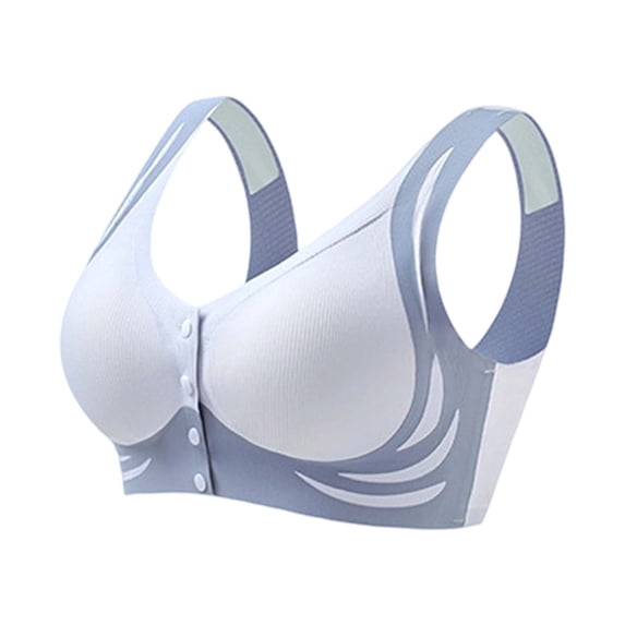 Aura Lane Womenâs Plus Size Nursing Bra Front Closure Drop Cup Maternity Bra, Anti-Droop with Side Support for Armpit Grey XXXL