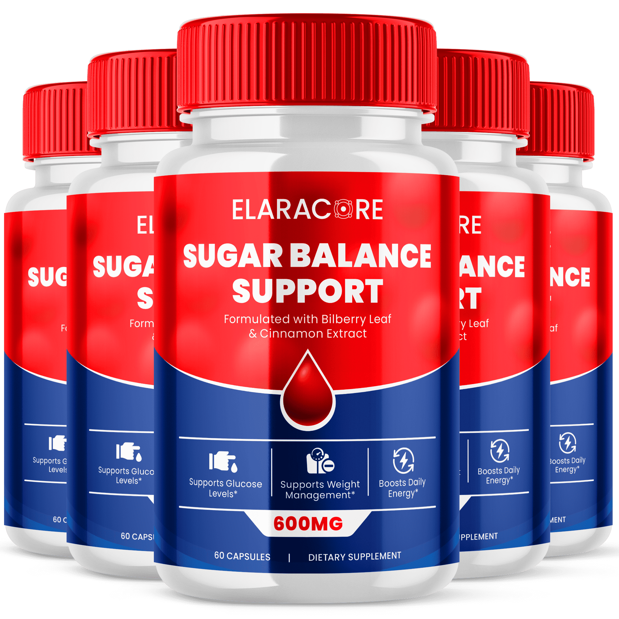 Elaracore Balance Support Capsules Elara Core Advanced Gluco Support Formula with Natural Ingredients 300 Capsules