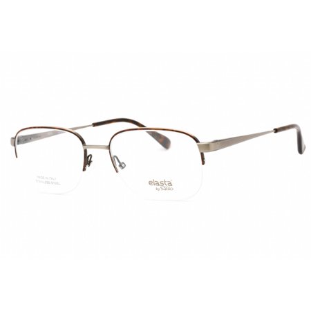 Elasta 7238 Semi-Rimless Cat Eye/Butterfly Havana Gray Eyeglasses