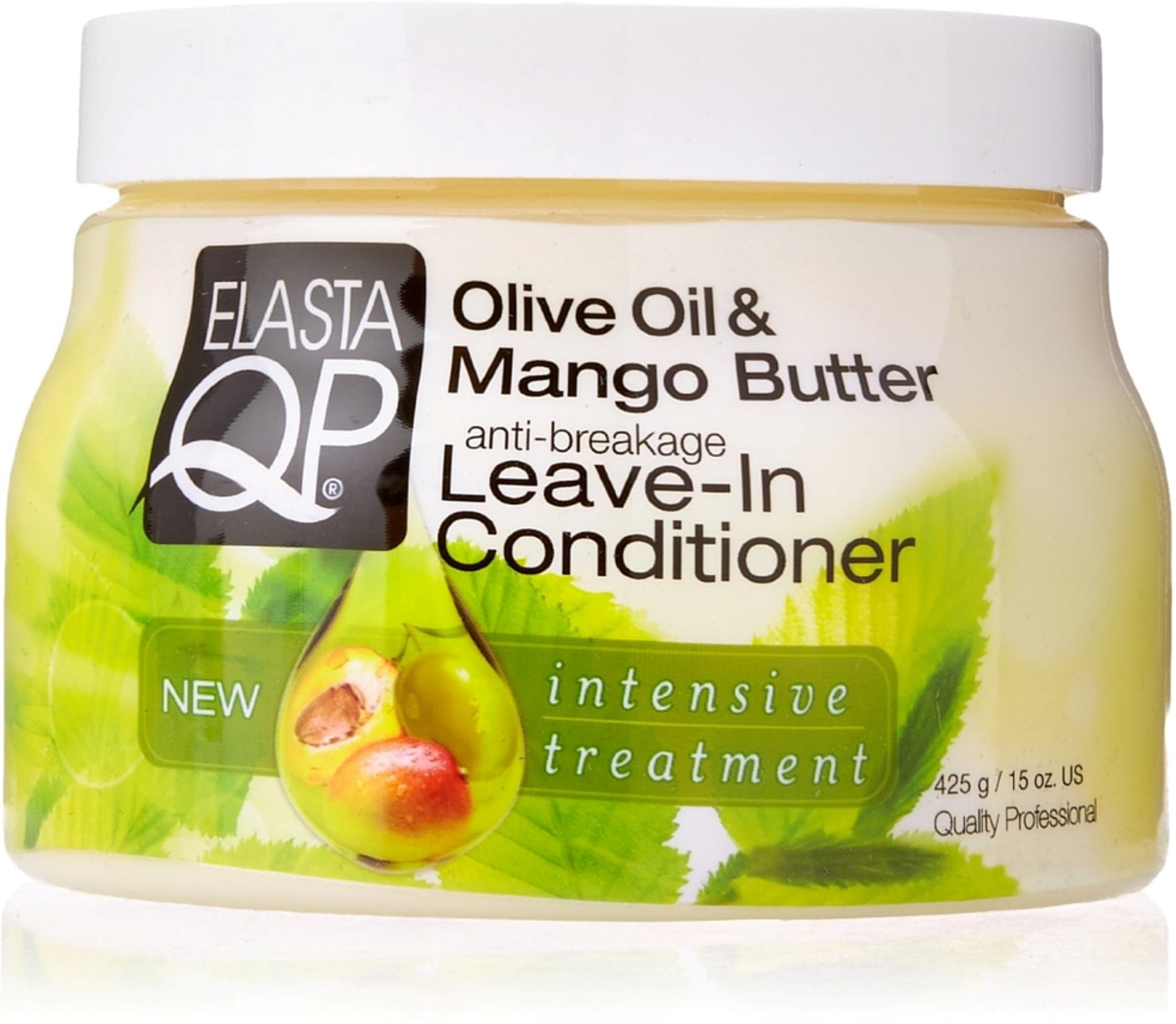 Elasta QP Anti-Breakage Leave-In Conditioner, Olive Oil & Mango Butter 15 oz - (Pack of 2)