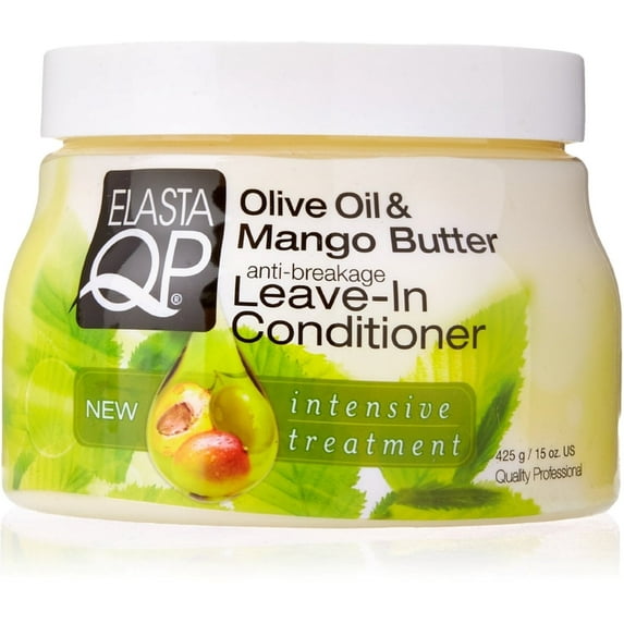 Elasta QP Anti-Breakage Leave-In Conditioner, Olive Oil & Mango Butter 15 oz - (Pack of 6)