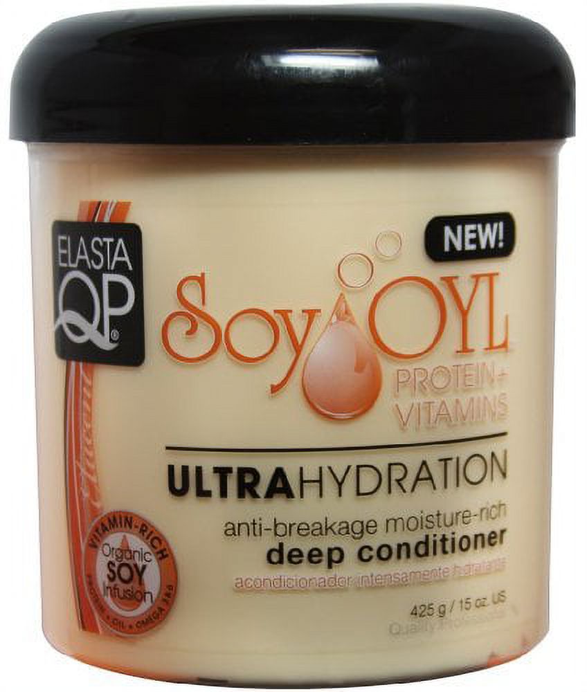 Elasta QP Soy Oil Deep Conditioner 15 oz. (Pack of 2)