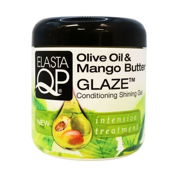 Elasta Qp Olive and Mango Butter Glaze Conditioning Shining Gel 6 Oz., Pack of 3