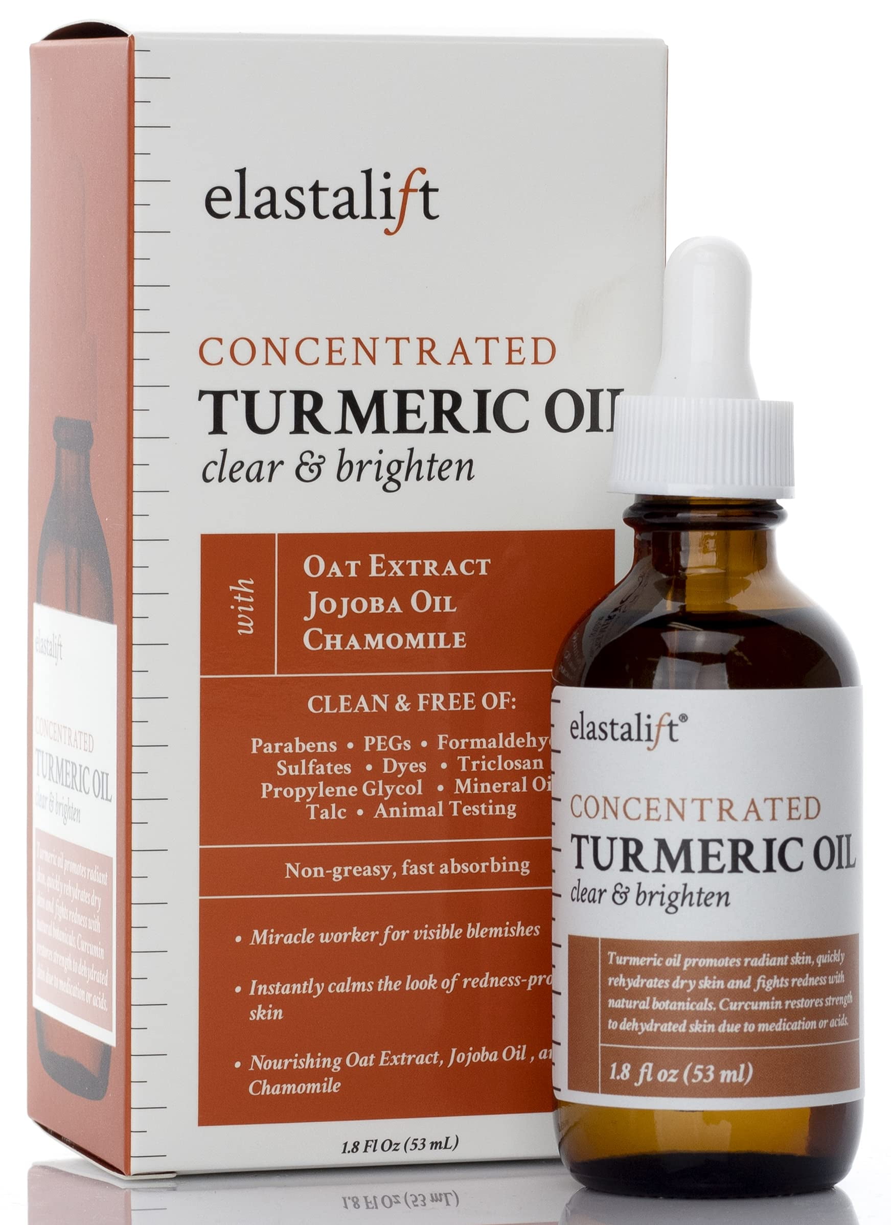 Elastalift Clear + Brighten Concentrated Turmeric Oil for Face 1.8 fl oz