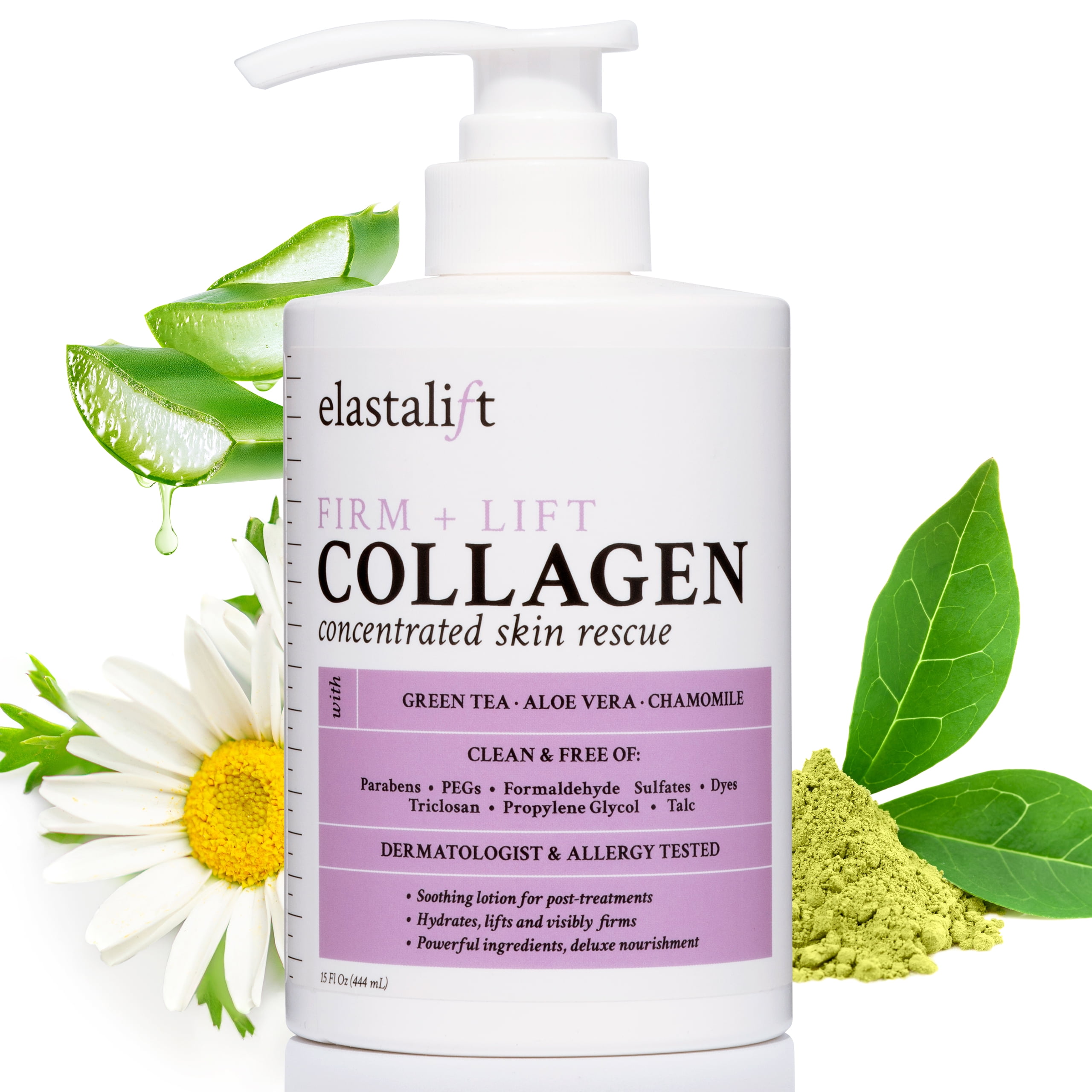 Elastalift Collagen Firming Body Cream Moisturizer W/ Aloe Vera, 15 Fl Oz