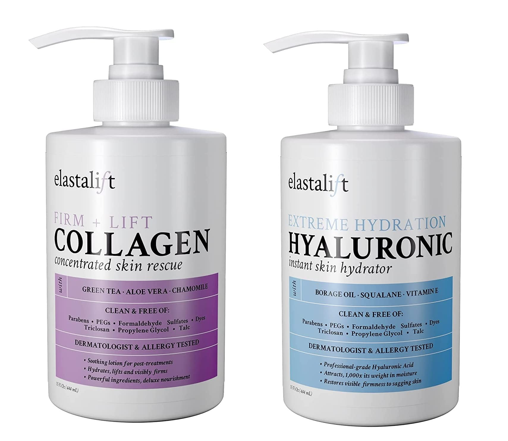 Elastalift Firming Collagen Body Lotion and Hyaluronic Acid Cream Set