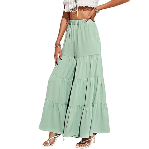 Elastic Assorted Colors Drawstring Sports Pants Women Waist Casual Pants Loose High Waisted