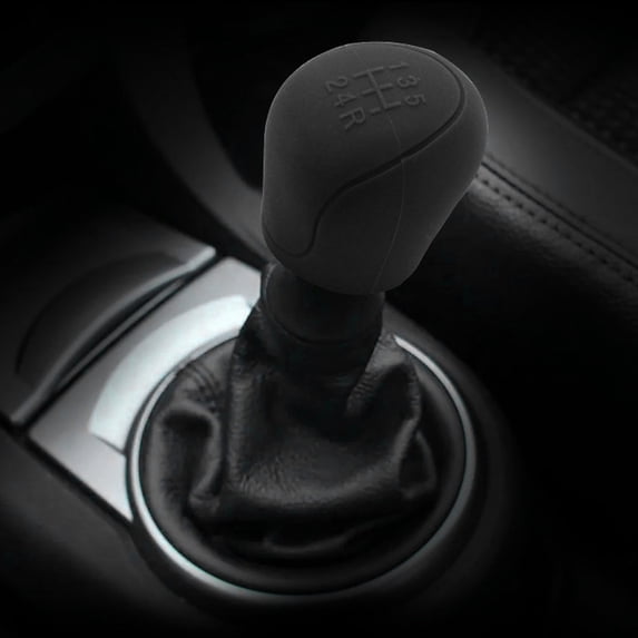 Elastic Automatic Car Shifter Knob Cover - Universal Slip-proof Gear Stick Protector, Soft Breathable Handle Cover for Vehicles, Black