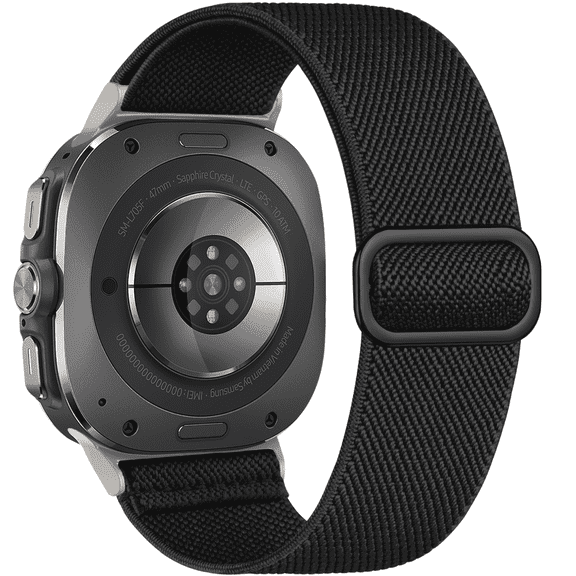 Elastic Band Compatible with Samsung Galaxy Watch Ultra Band 47mm, No Gap Stretchy Nylon Breathable Replacement Strap for Samsung Galaxy Watch 7 Ultra Band 2024 Men Women