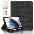 thumbnail image 1 of Elastic Band PU Leather Case for Samsung Galaxy Tab A9 8.7" 2023 SM-X110 / SM-X115 with Pencil Holder, Folio Cover Adjustable Stand - Multiple View Angles, for Samsung Galaxy Tab A9, Black, 1 of 8