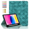 thumbnail image 1 of Elastic Band PU Leather Case for iPad (A16) 11th Gen 2025 / iPad 10th Gen 10.9" 2022 with Pencil Holder, Smart Folio Cover Adjustable Stand - Auto Wake/Sleep and Multiple View Angles, Green, 1 of 8