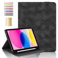 thumbnail image 1 of Elastic Band PU Leather Case for iPad Pro 12.9" 2018/ 2020 / 2021 / 2022 with Pencil Holder, Smart Folio Cover Adjustable Stand - Auto Wake/Sleep and Multiple View Angles, Black, 1 of 8