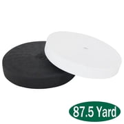 Elastic Band for Sewing Knit Waistband High Elasticity for DIY Clothes Pants and Crafts 2 Rolls Black & White 87.5 Yards