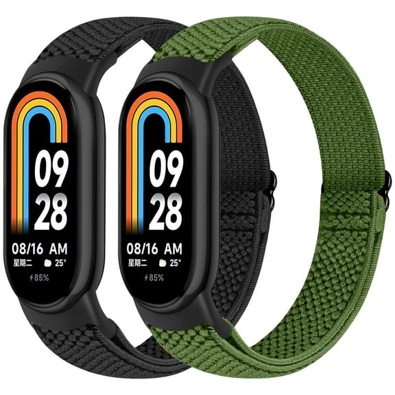 Elastic Band for Xiaomi Smart Band 10/9/8 for Women Men, Adjustable Replacement Wriststraps - Soft Nylon Lightweight Band
