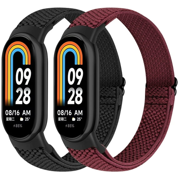 Elastic Band for Xiaomi Smart Band 10/9/8 for Women Men, Adjustable Replacement Wriststraps - Soft Nylon Lightweight Band