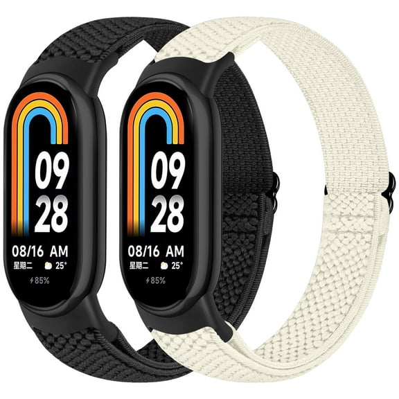 Elastic Band for Xiaomi Smart Band 10/9/8 for Women Men, Adjustable Replacement Wriststraps - Soft Nylon Lightweight Band
