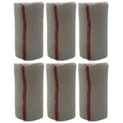Elastic Bandage Wrap with Self-Closure 3 X 15 Feet Stretched Compression Bandage Wraps, Latex Free Bandage for First Aid, Sports, Wrist and Ankle 6 Pack