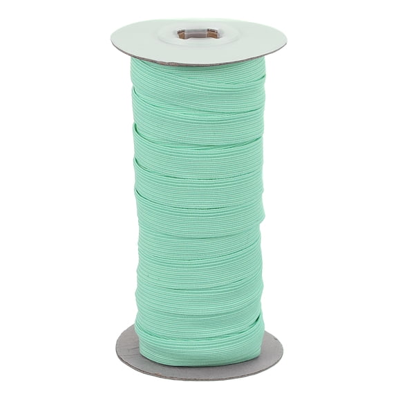 Uxcell Elastic Band, Polyester Flat Elastic Cord Stretch Strap for Sewing and DIY Projects Turquoise 1/2 inch x 20 Yards