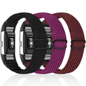 Elastic Bands Compatible with Charge 2 Band, Solo Loop Stretchy Nylon Wriststrap for Charge 2 Women Men