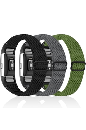 Elastic Bands Compatible with Charge 2 Band, Solo Loop Stretchy Nylon Wriststrap for Charge 2 Women Men