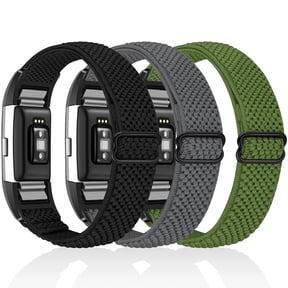 Elastic Bands Compatible with Charge 2 Band, Solo Loop Stretchy Nylon Wriststrap for Charge 2 Women Men