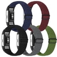 thumbnail image 1 of Elastic Bands Compatible with Fitbit Charge 2 Band, Solo Loop Stretchy Nylon Wriststrap for Charge 2 Women Men, 1 of 7