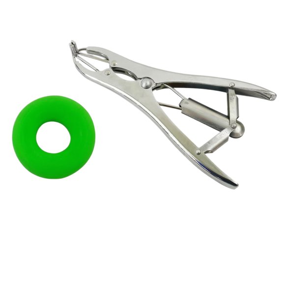 Elastic Bands, Heavy Duty Rubber Bands, Pliers Tool, Stainless Steel, Sheep Tail Docking, Green Rubber Bands, 1 Pc Clamping Gear, 50 Pc Elastic Bands