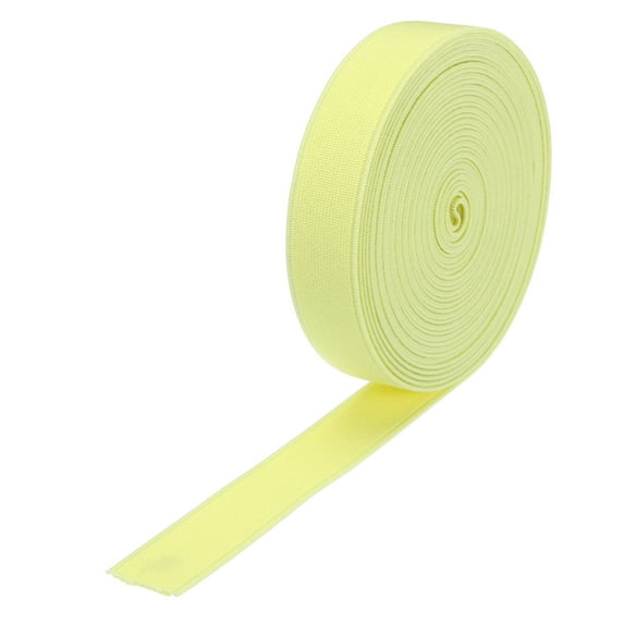 Elastic Bands for Sewing 0.6"(1.5cm) 5 Yard Light Yellow Knit Elastic Spool for Wigs, Waistband, Pants