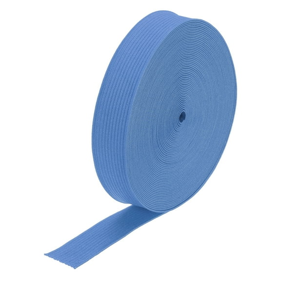 Elastic Bands for Sewing 0.8" 10 Yard Light Blue Knit Elastic Spool for Wigs, Waistband, Pants