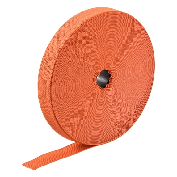 Elastic Bands for Sewing 0.8" 20 Yard Orange Knit Elastic Spool High Elasticity for Wigs, Waistband, Pants