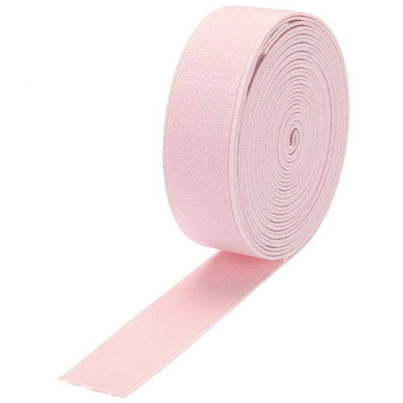 Elastic Bands for Sewing 1"(2.5cm) 5 Yard Pink Knit Elastic Spool for Wigs, Waistband, Pants