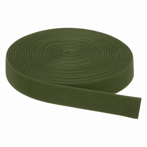 Elastic Bands for Sewing 1 Inch x 10 Yards Olive Green Knit Elastic Spool