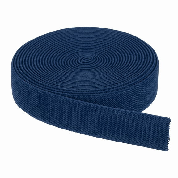 Elastic Bands for Sewing 1 Inch x 5 Yards Navy Blue Knit Elastic Spool