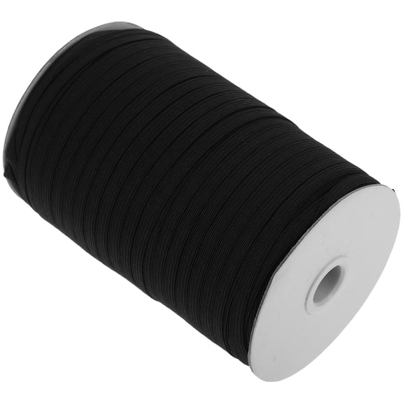 ifundom Black Elastic Band for Sewing, Crafting, and Projects on Various Fabrics, and Flexible